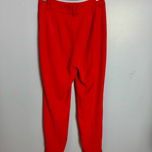 Express Vibrant Red Ankle Pants - Picture 2 of 4